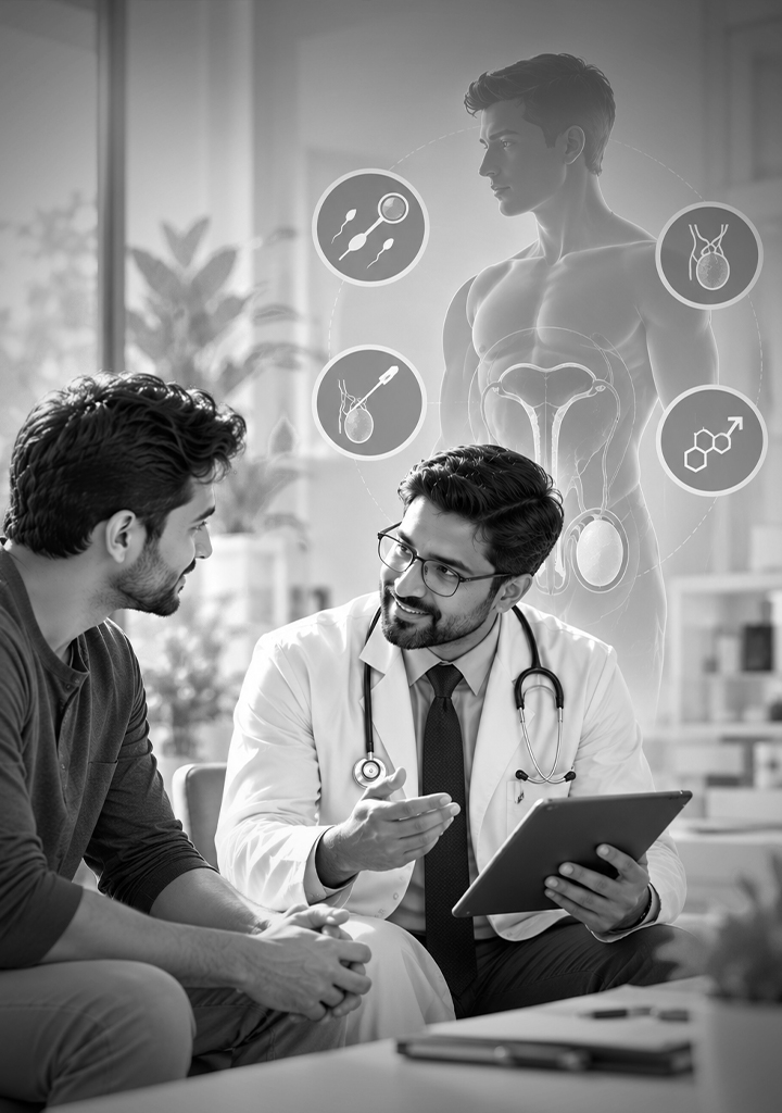 Modern Men’s Health Consultation Infographic