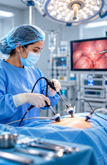 Focused Laparoscopic Surgery in Theatre